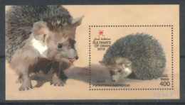 OMAN - 2016: PARAECHINUS AETHIOPICUS STAMP SHEET, UMM (**). - Omán