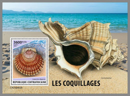 CENTRAL AFRICAN 2023 MNH Shells Muscheln S/S – IMPERFORATED – DHQ2415 - Schelpen