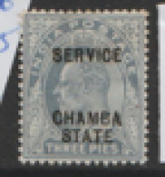 India  Chamba  Service   1903  SG  023 .3p  Mounted Mint - Chamba