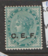 India  C.E.F.   1900  SG C2  1/2a  Mounted Mint - Otros & Sin Clasificación