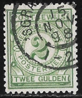 1884 Postbewijszegels 2 Gulden Groen NVPH PW 3 - Officials