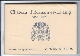 Château D'Ecaussines-Lalaing  12 Cartes Vues (grand Format) VUES EXTERIEURES  (port 3,40€) - Ecaussinnes