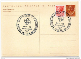 1976 CARTOLINA CON ANNULLO SPECIALE FIRENZE - MOSTRA ARTIGIANATO - Entero Postal