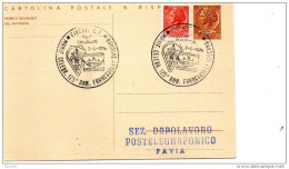 1976 CARTOLINA CON ANNULLO SPECIALE FIRENZE -  CELEBRAZIONE 125° ANNI FRANCOBOLLO TOSCANO - Postwaardestukken