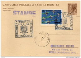1976 CARTOLINA CON ANNULLO SPECIALE FIRENZE - CONVEGNO NUMISMATICO - Stamped Stationery