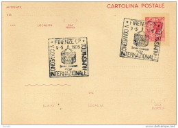 1976 CARTOLINA CON ANNULLO SPECIALE FIRENZE - CONVEGNO NUMISMATICO - Stamped Stationery