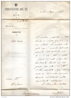 1875 LETTERA CON ANNULLO ESTE PADOVA - Marcophilia