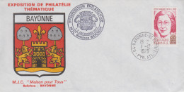 Enveloppe   FRANCE   1ére   Exposition   Philatélique   BAYONNE   1979 - Philatelic Exhibitions