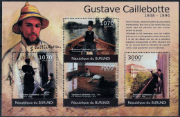 BURUNDI - ART - GUSTAVE CAILLEBOTTE - N° 1369 A 1372 ET BF 193 - NEUF** MNH - Impressionismo