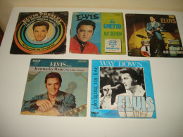 B14/  Lot De 5 Vinyles  SP - 7" -  Elvis Presley - Rock