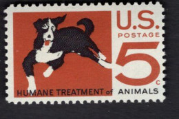 202338022 1966 SCOTT 1307 (XX)  POSTFRIS MINT NEVER HINGED  - HUMAN TREATMENT OF ANIMALS - DOG - Ongebruikt
