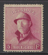 Belgique - 1919 - COB 177 à 10% - 1919-1920 Albert Met Helm