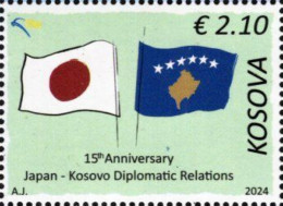 Kosovo - 2024 - 15th Anniversary Of Japan-Kosovo Diplomatic Relations - Mint Stamp - Kosovo