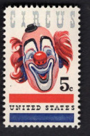 202338405 1966 SCOTT 1309 (XX) POSTFRIS MINT NEVER HINGED  - CLOWN - AMERICAN CIRCUS - Ongebruikt