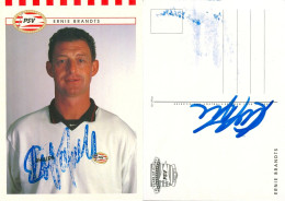 Fußball-Autogrammkarte AK Ernie Brandts PSV Eindhoven 98-99 Roda Kerkrade Maastricht Germinal Ekeren NAC Breda Nijmegen - Handtekening