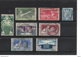 FRANCE 1924  Yvert 183-184 + 209 + 211-215 Oblitéré Cote 16,85 Euros - Used Stamps