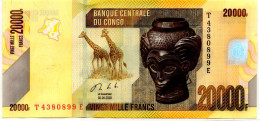 Congo Democratic Republic 20000 Francs 2020 P-104 UNC - Repubblica Democratica Del Congo & Zaire