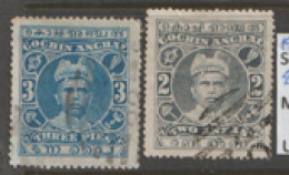 India  Cochin  1911  SG 27,32   Fine Used - Cochin