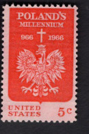 202338837 1966 SCOTT 1313 (XX) POSTFRIS MINT NEVER HINGED  - POLISH MILLENNIUM - Unused Stamps
