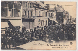 Denain 59, CPA Circulée, La Braderie Rue De Villars, Très Bon état - Denain