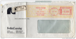 1987 LETTERA CON ANNULLO ROMA - Franking Machines (EMA)