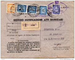 1952 LETTERA  CON ANNULLO VENEZIA - Impuestos