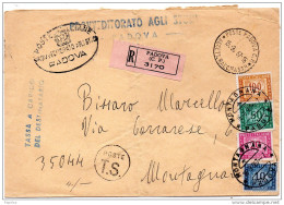 1967  LETTERA  CON ANNULLO PADOVA - Postage Due