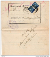 1950  LETTERA    CON ANNULLO SANLURI CAGLIARI - 1946-60: Marcophilie