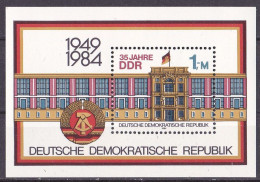 # (2890) DDR 1984 35 Jahre DDR **/MNH Block 77 (Blk-74) - 1981-1990