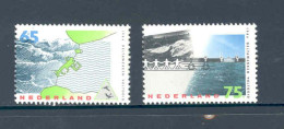 Netherlands 1986 Delta Dams And Bridges Traveaux Du Delta NVPH 1361/62 Yvert 1275/76 MNH ** - Puentes