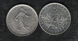 Monnaie 5 Fr Semeuse - 1993 - Andere & Zonder Classificatie