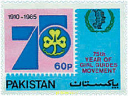 728965 HINGED PAKISTAN 1985 75 ANIVERSARIO DEL ESCULTISMO FEMENINO - Pakistán