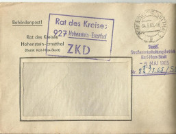 DDR 1965 CV HOHENSTEIN - Briefe U. Dokumente