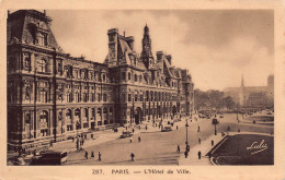 Paris - Panorama Mit Stadthotel - L'Hôtel De Ville - Cafés, Hôtels, Restaurants