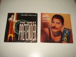 B14/  Lot De 2 Vinyles  SP - 7" -  Freddie Mercury - Rock