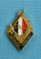 1 PIN'S /  ** INSIGNE DU BATAILLON FRANÇAIS DE L'ONU / RÉPUBLIQUE FRANÇAISE ** - Army