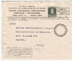 Republica Argentina Argentinien 1933 -  Postgeschichte - Storia Postale - Histoire Postale - Storia Postale