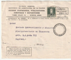 Republica Argentina Argentinien 1933 -  Postgeschichte - Storia Postale - Histoire Postale - Cartas & Documentos