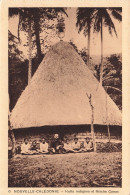 FRANCE - Nouvelle Calédonie - Vue Sur Une Hutte Indigène Et Fétiche Canac - Animé - Carte Postale Ancienne - Nouvelle Calédonie