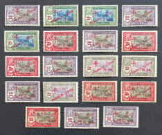 INDE INDIA 1943 - NEUF*/MH - LUXE -  Série Complète YT 198 / 216 - FRANCE LIBRE - RARE - FORTE COTE - Unused Stamps