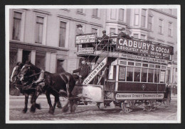 Edinburgh Horse Drawn Tram In Princes Street C1890s See Scans Post Free Within UK Photo - Other & Unclassified