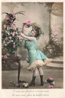 FANTAISIES - A Vous Mes  Fleurs à Vous Mes Roses Et Mon Cœur Plein De Tendres Choses - Colorisé - Carte Postale Ancienne - Otros & Sin Clasificación