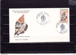 NOUVELLES CALEDONIE 1970 FDC STROMBUS VARIABILIS COQUILLAGE   Yvert 369 - FDC