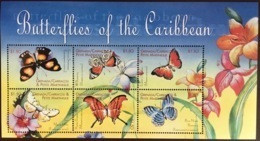 Grenada Grenadines 2000 Caribbean Butterflies Sheetlet MNH - Papillons