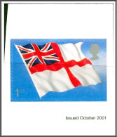 2001 SG2208 White Ensign 1st Class Stamp Out Of Booklet - Self Adhesive Mint Hrd2a - Carnets