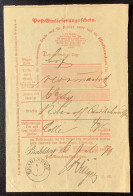 BRAHLSTORF 1870 STPL RARITÄT MIT CURSIV L1 Mecklenburg-Schwerin Nachverwendeter-Stempel Auf NDP Postschein (Brief - Lettres & Documents