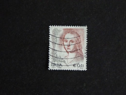 ITALIE ITALIA YT 2537 OBLITERE - DAME A LA LICORNE DE RAFFAELO SANZIO - 2001-10: Gebraucht