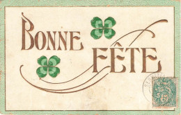 FETES ET VOEUX - Bonne Fête - Des Trèfles - Colorisé - Carte Postale Ancienne - Altri & Non Classificati