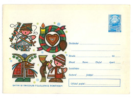 IP 73 B - 1344 Customs And Traditions - Stationery - Unused - 1973 - Costumi