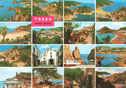 ESPAGNE - Tossa - Costa Brava - Plage - Côte - Eglise - Vues Diverses - Carte Postale - Gerona
